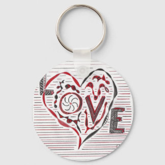 Love Doodle Key Ring