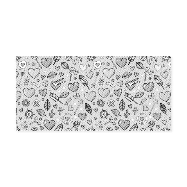 Love Doodle Tapestry Self-inking Stamp (Design)