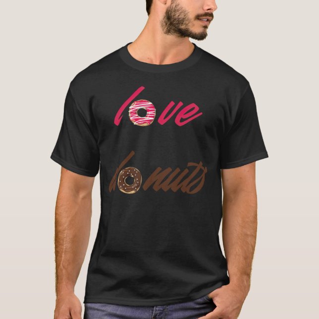 Love Doughnuts pirate shirt baking  (Front)