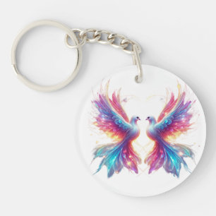 Love Dove Birds Key Ring