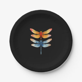 Love Dragonflies child small simple Minimalist Dra Paper Plate