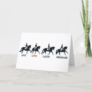LOVE DRESSAGE Greeting Card