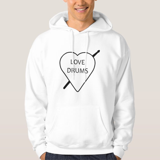 Love Drums Hoodie (Front)