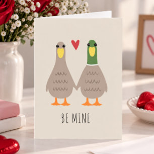 Love Ducks Cute Happy Valentine's Day Card