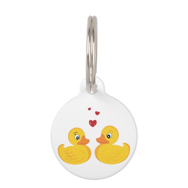 Love Ducks Pet Tag (Front)
