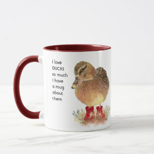 Love DUCKS so much I  So Much Fun Quote Mug