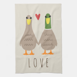 Love Ducks Tea Towel