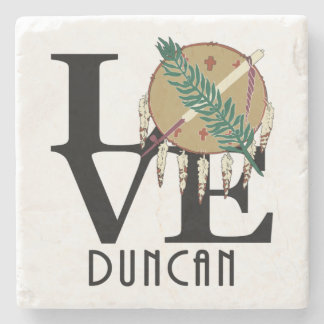 LOVE Duncan Oklahoma Stone Coaster