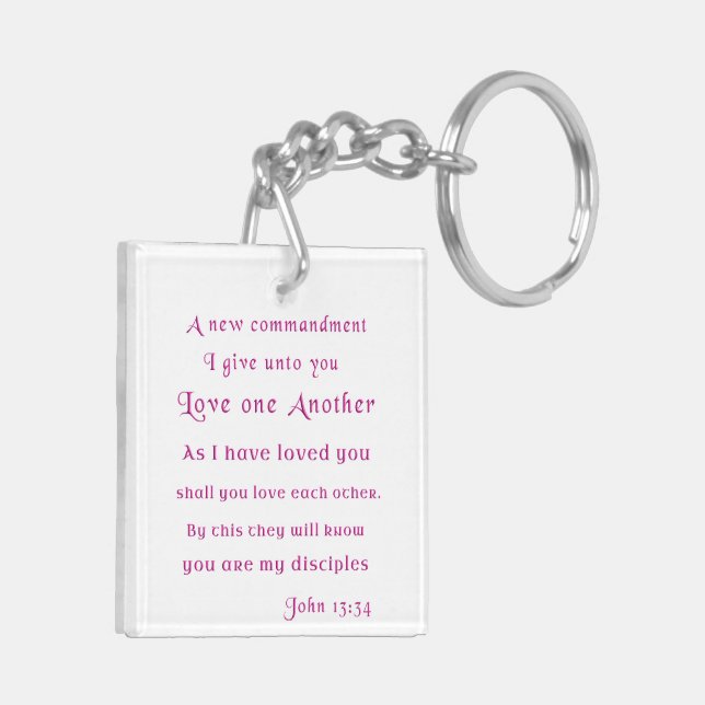 Love each other key ring (Back Left)