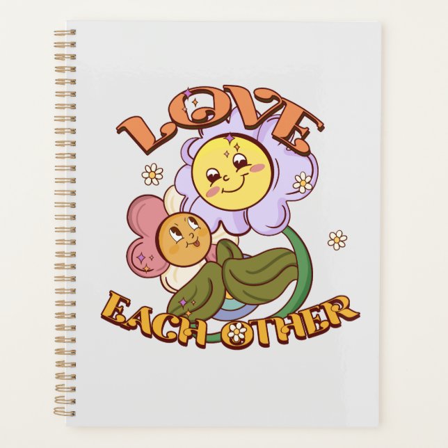 Love Each Other | Whimsical Floral Design Planner (Front)