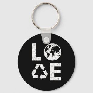 Love Earth & Recycle Recycling Key Ring