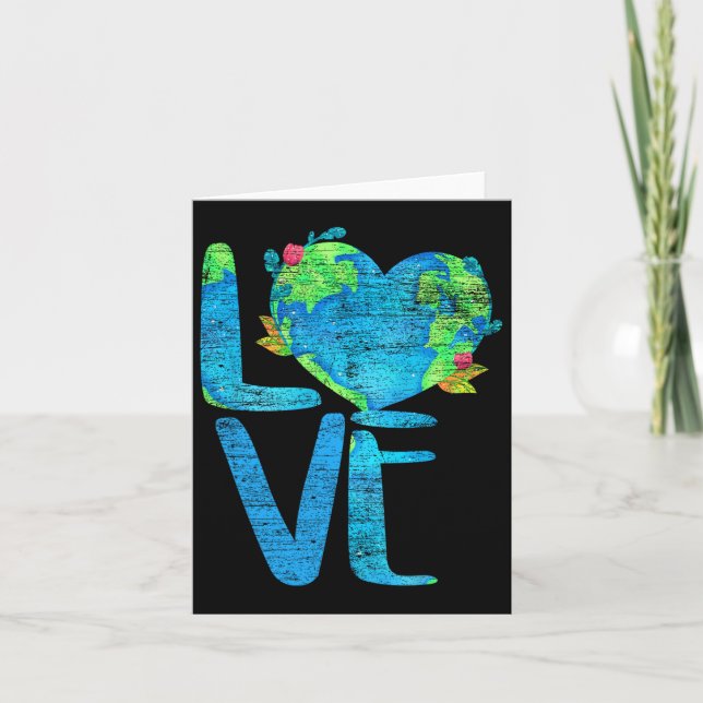 Love Earth Day  Card (Front)
