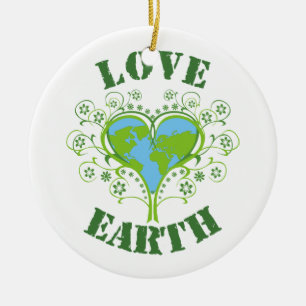 Love Earth Day Ceramic Tree Decoration