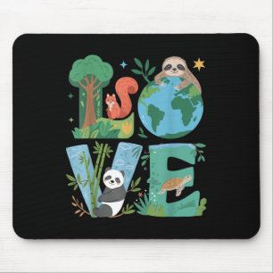 Love Earth Day Planet 2025 Anniversary Environment Mouse Pad