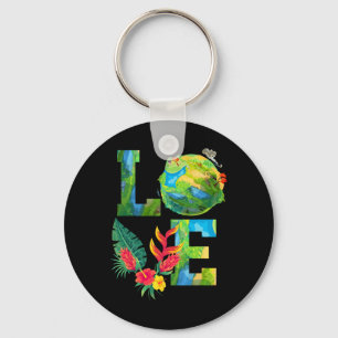 Love Earth Day Planet Anniversary Earth Day Everyd Key Ring