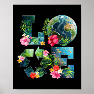 Love Earth Day Recycling Happy Earth Day 2024 Teac Poster
