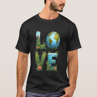 Love Earth Day Teachers Save Our Cute Planet T-Shirt
