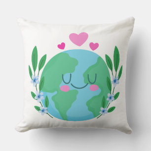 Love Earth Smiling Cushion