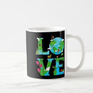 Love Earth World Planet Day Environmental Animal  Coffee Mug