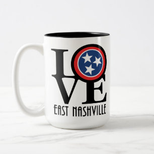 LOVE East Nashville 15oz Two-Tone Coffee Mug