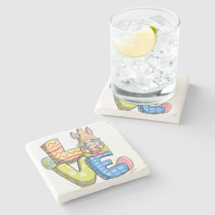 Love, Easter decoration Stone Coaster