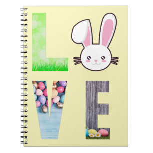 Love Easter - Easter Bunny - Easter Egg     Notebook
