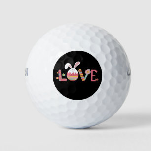 Love Easter Eggs Rabbit Cute Bunny Golf Balls