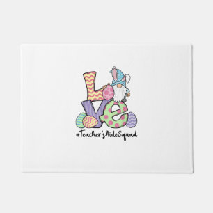 Love Easter Teacher's Aide Gnomes Teacher Easter 2 Doormat