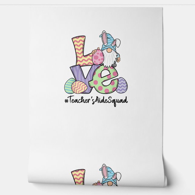 Love Easter Teacher's Aide Gnomes Teacher Easter 2 Wallpaper (Unrolling)