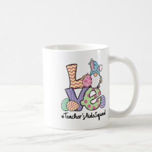 Love Easter Teacher's Aide Gnomes Teacher Easter Coffee Mug