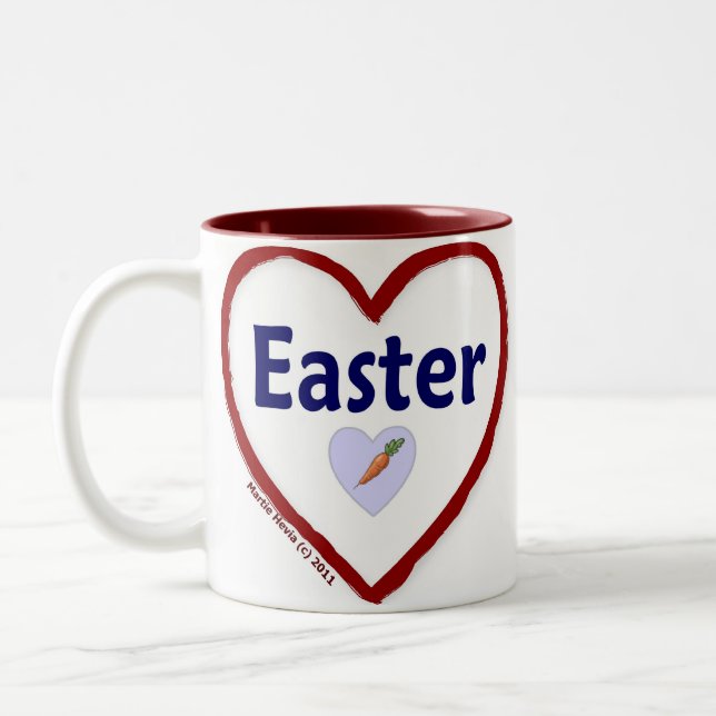 Love Easter Two-Tone Coffee Mug (Left)