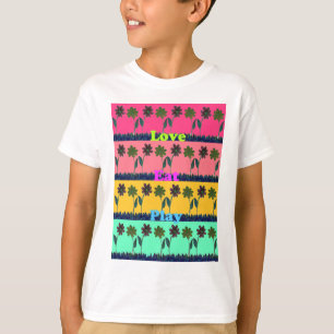 Love Eat Play Art Print T-Shirt
