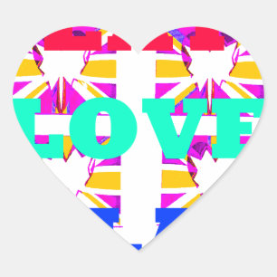 Love Eat Play Heart Hakuna Matata colours.png Heart Sticker