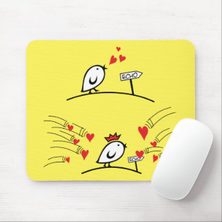 LOVE ECHO - Comic Birds Tweetlercools 1 Mouse Pad