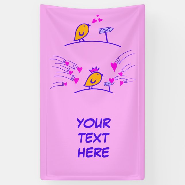 LOVE ECHO - Comic Birds Tweetlercools 3 Banner (Vertical)