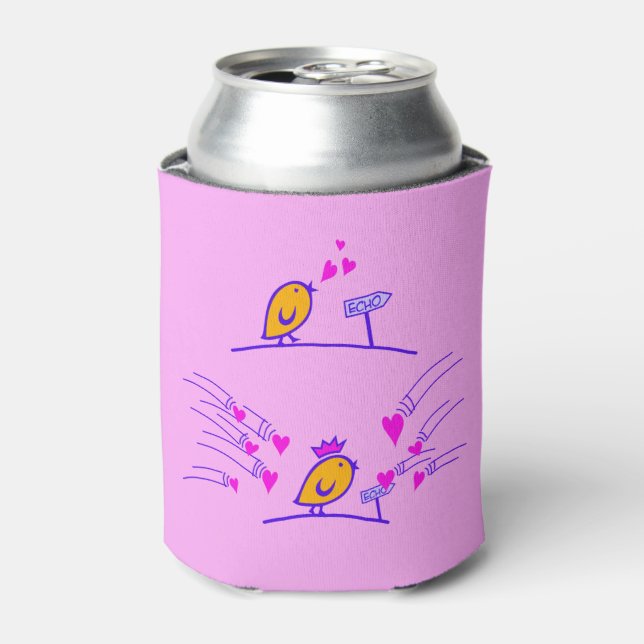 LOVE ECHO - Comic Birds Tweetlercools 3 Can Cooler (Can Front)