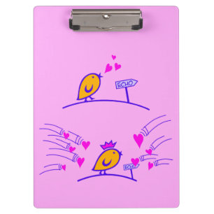 LOVE ECHO - Comic Birds Tweetlercools 3 Clipboard