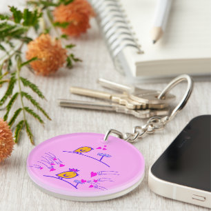 LOVE ECHO - Comic Birds Tweetlercools 3 Key Ring