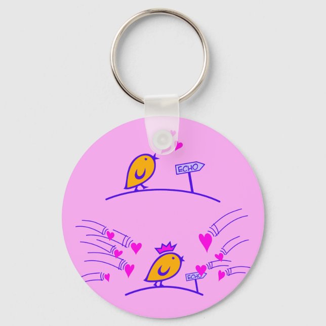 LOVE ECHO - Comic Birds Tweetlercools 3 Key Ring (Front)