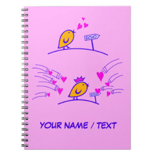 LOVE ECHO - Comic Birds Tweetlercools 3 Notebook