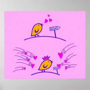 LOVE ECHO - Comic Birds Tweetlercools 3 Poster