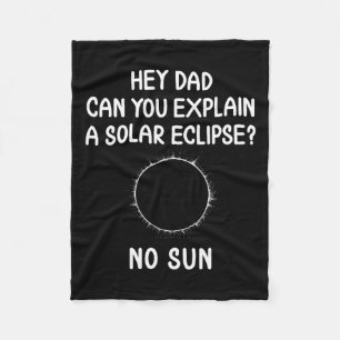 Love Eclipse Solar Sun Totality Astronomy Fleece Blanket