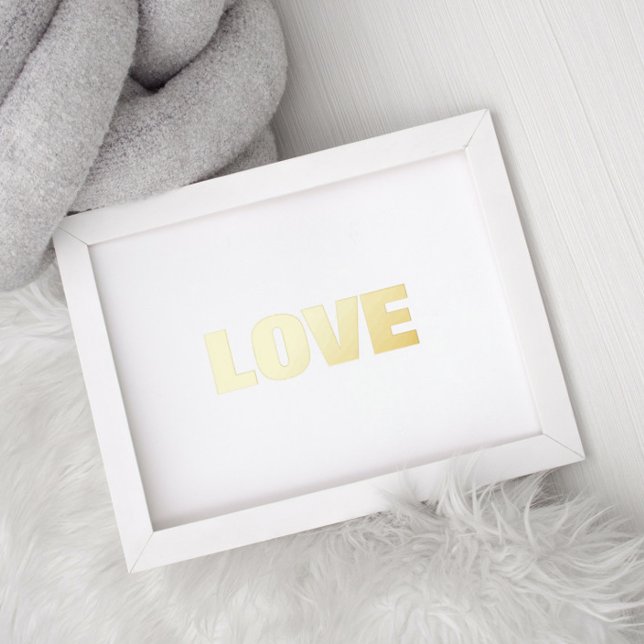 LOVE | EDITABLE TEXT GOLD WALL FOIL PRINTS (Creator Uploaded)