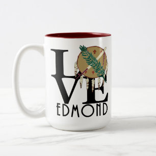 LOVE Edmond Oklahoma 15oz Two-Tone Coffee Mug