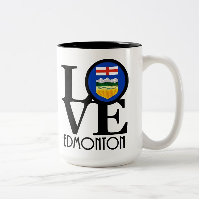 LOVE Edmonton 15oz Two-Tone Coffee Mug (Right)