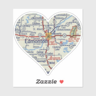 Love Edmonton Vintage Map