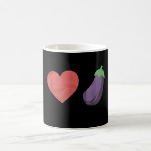 Love Eggplant Funny Gay LGBTQ Pride Coffee Mug