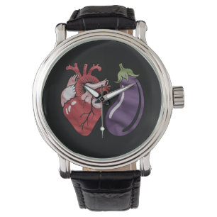 Love Eggplant Funny Gay Pride Humor LGBTQ Joke Watch