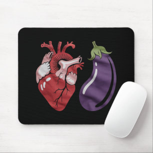 Love Eggplant Funny Gay Pride Humour LGBTQ Joke Mouse Pad