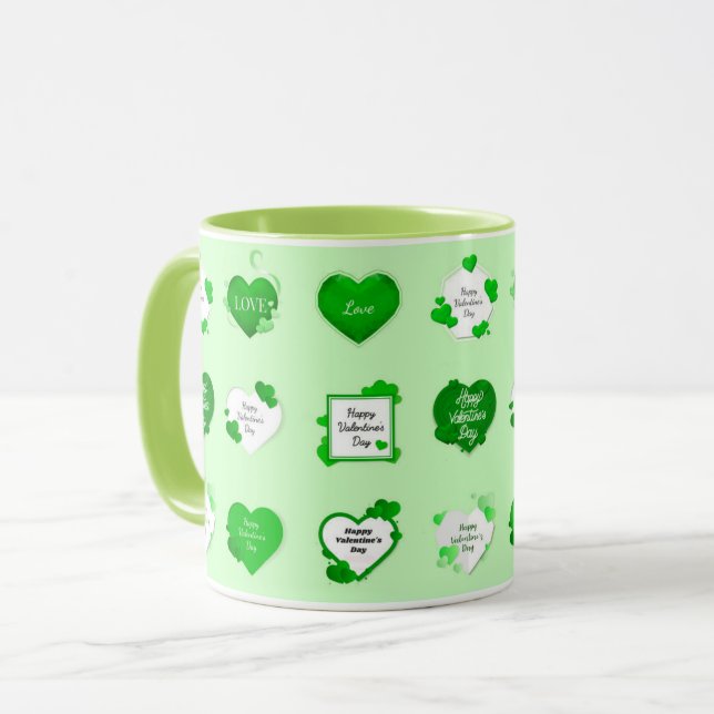 Love Elegant Modern Popular Best Heart Mug (Front Left)